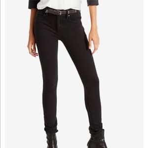 Levi's 721 High Rise Skinny Jeans Black 30